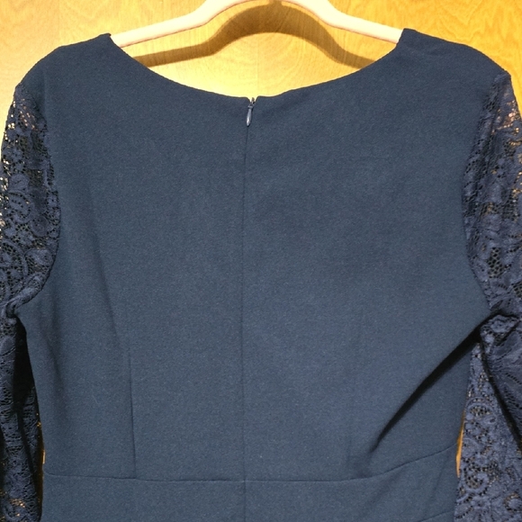 Miusol Dark Blue Long Sleeve Dress - Picture 6 of 6